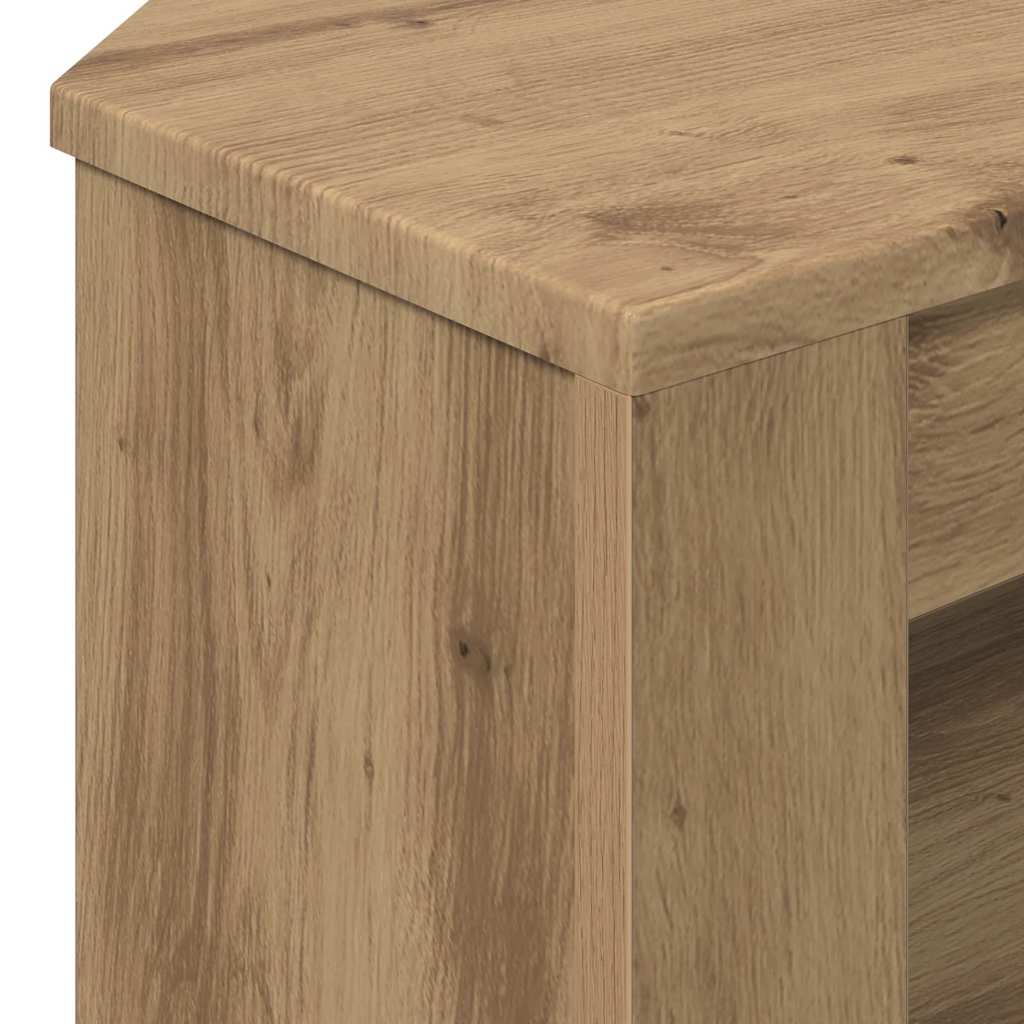 vidaXL RogowaSzafkanaTelewizor 102 x 40,5 x 45 cm Dąb rzemieślniczy