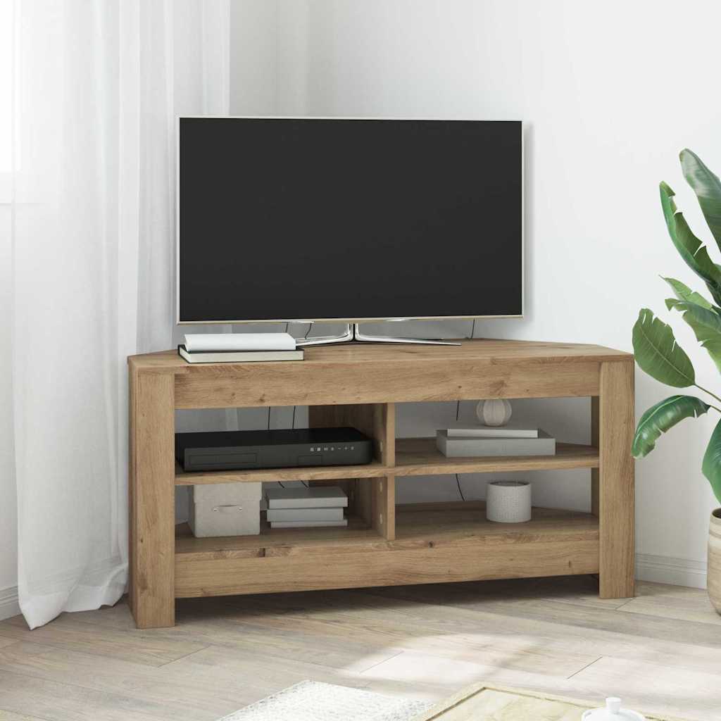 vidaXL RogowaSzafkanaTelewizor 102 x 40,5 x 45 cm Dąb rzemieślniczy