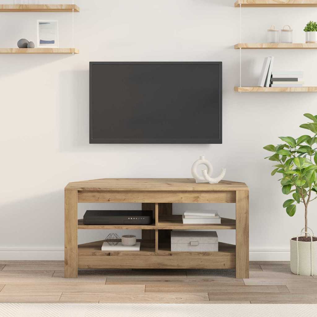 vidaXL RogowaSzafkanaTelewizor 102 x 40,5 x 45 cm Dąb rzemieślniczy