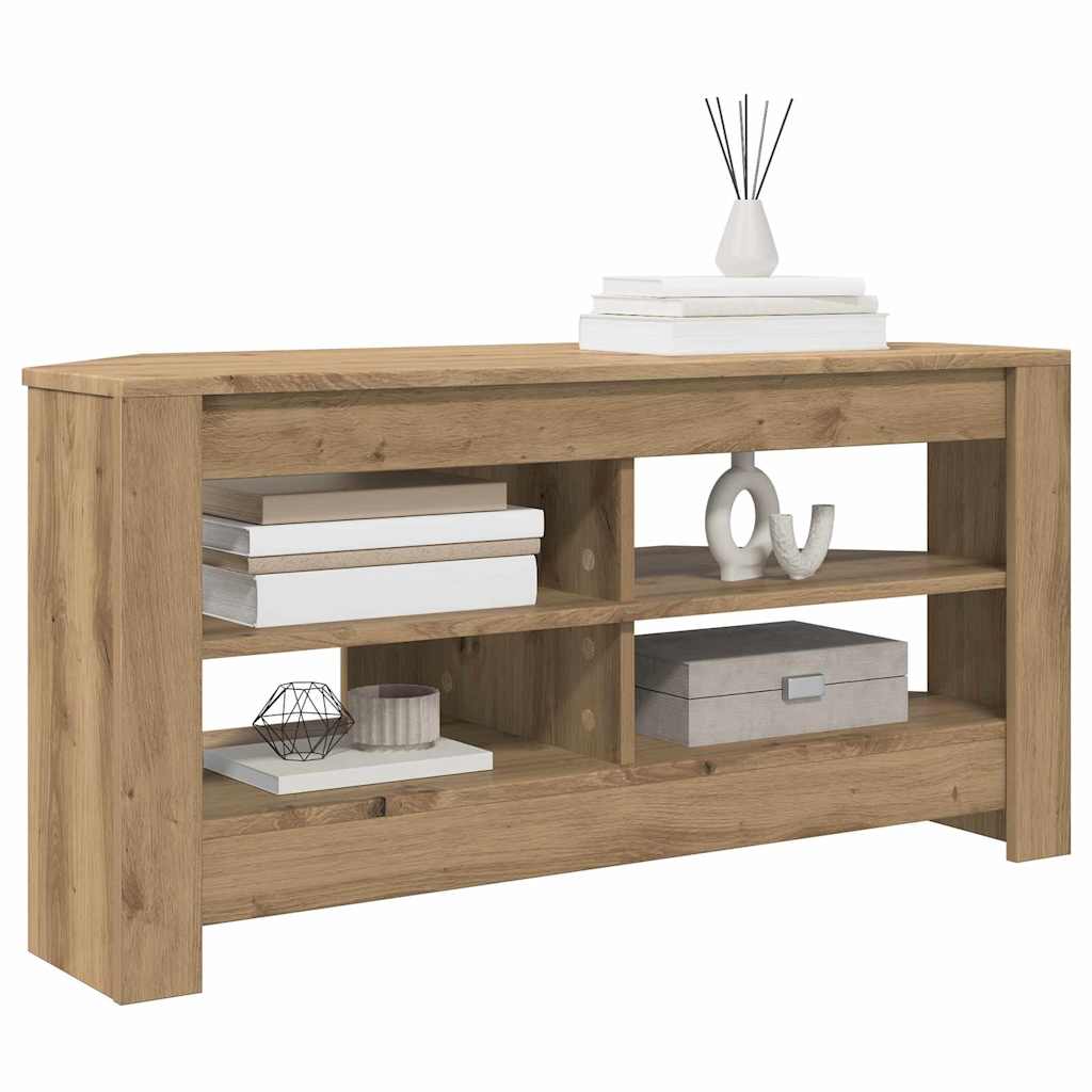 vidaXL RogowaSzafkanaTelewizor 102 x 40,5 x 45 cm Dąb rzemieślniczy