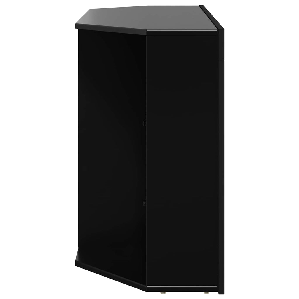 vidaXL Kątowa szafka LED pod telewizor 100x40x68cm Czarny