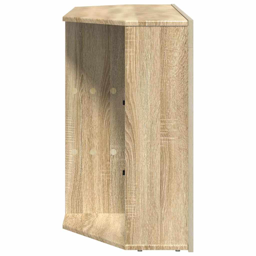 vidaXL Kątowa szafka LED pod telewizor Dąb Sonoma 100x40x68cm