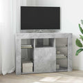 vidaXL Kątowa szafka LED pod telewizor 100x40x68cm Betonowy szary