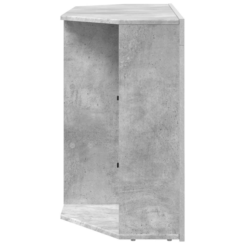 vidaXL Kątowa szafka LED pod telewizor 100x40x68cm Betonowy szary