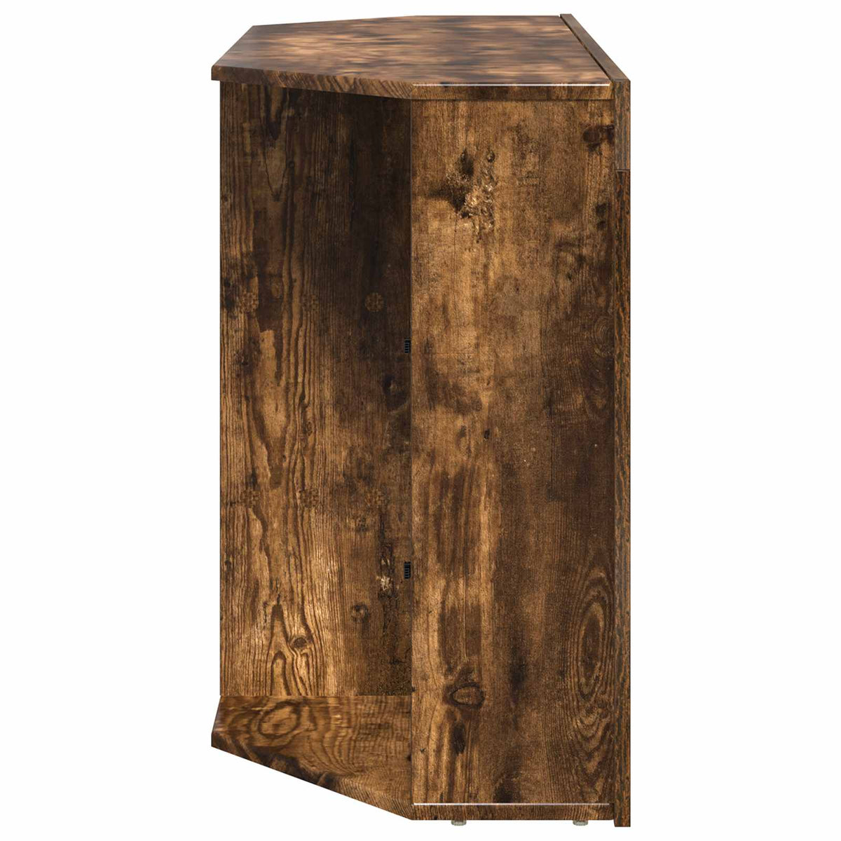 vidaXL Kątowa szafka LED pod telewizor 100x40x68cm Dąb wędzony