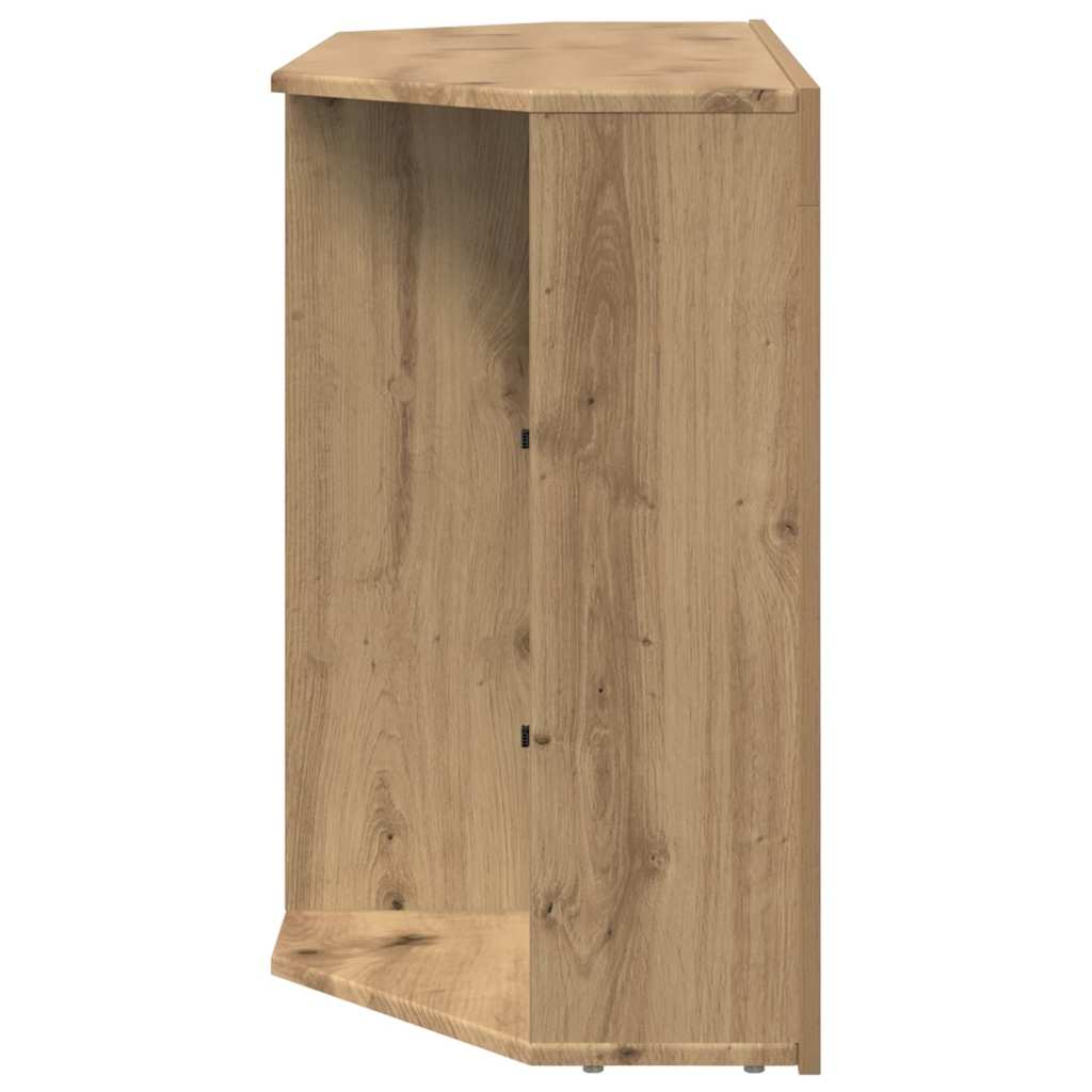 vidaXL Kątowa szafka LED pod telewizor 100x40x68cm Dąb rzemieślniczy