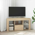 vidaXL Kątowa szafka LED pod telewizor Dąb Sonoma 100 x 40 x 50 cm