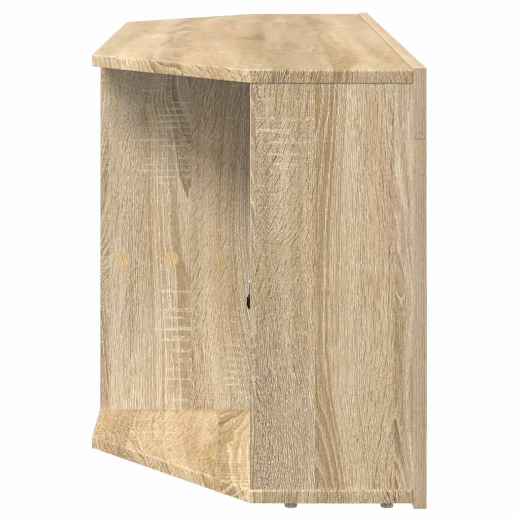 vidaXL Kątowa szafka LED pod telewizor Dąb Sonoma 100 x 40 x 50 cm