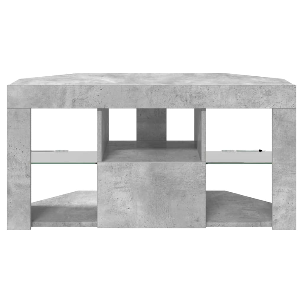vidaXL Kątowa szafka LED pod telewizor 100 x 40 x 50 cm Betonowy szary