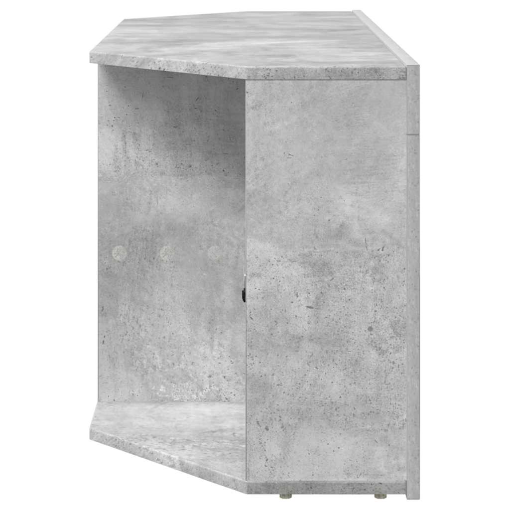 vidaXL Kątowa szafka LED pod telewizor 100 x 40 x 50 cm Betonowy szary
