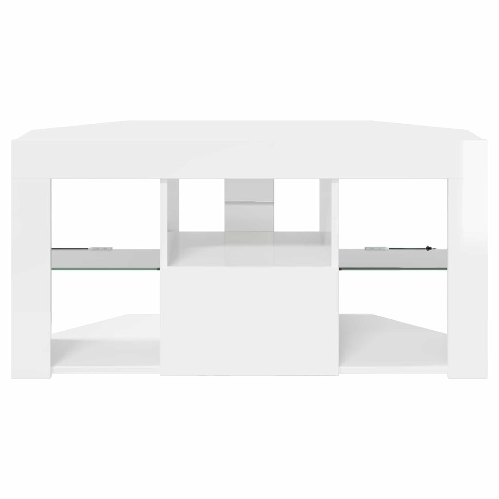vidaXL Kątowa szafka LED pod telewizor 100 x 40 x 50 cm