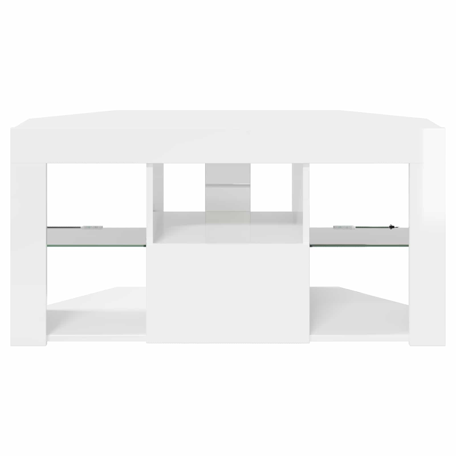 vidaXL Kątowa szafka LED pod telewizor 100 x 40 x 50 cm