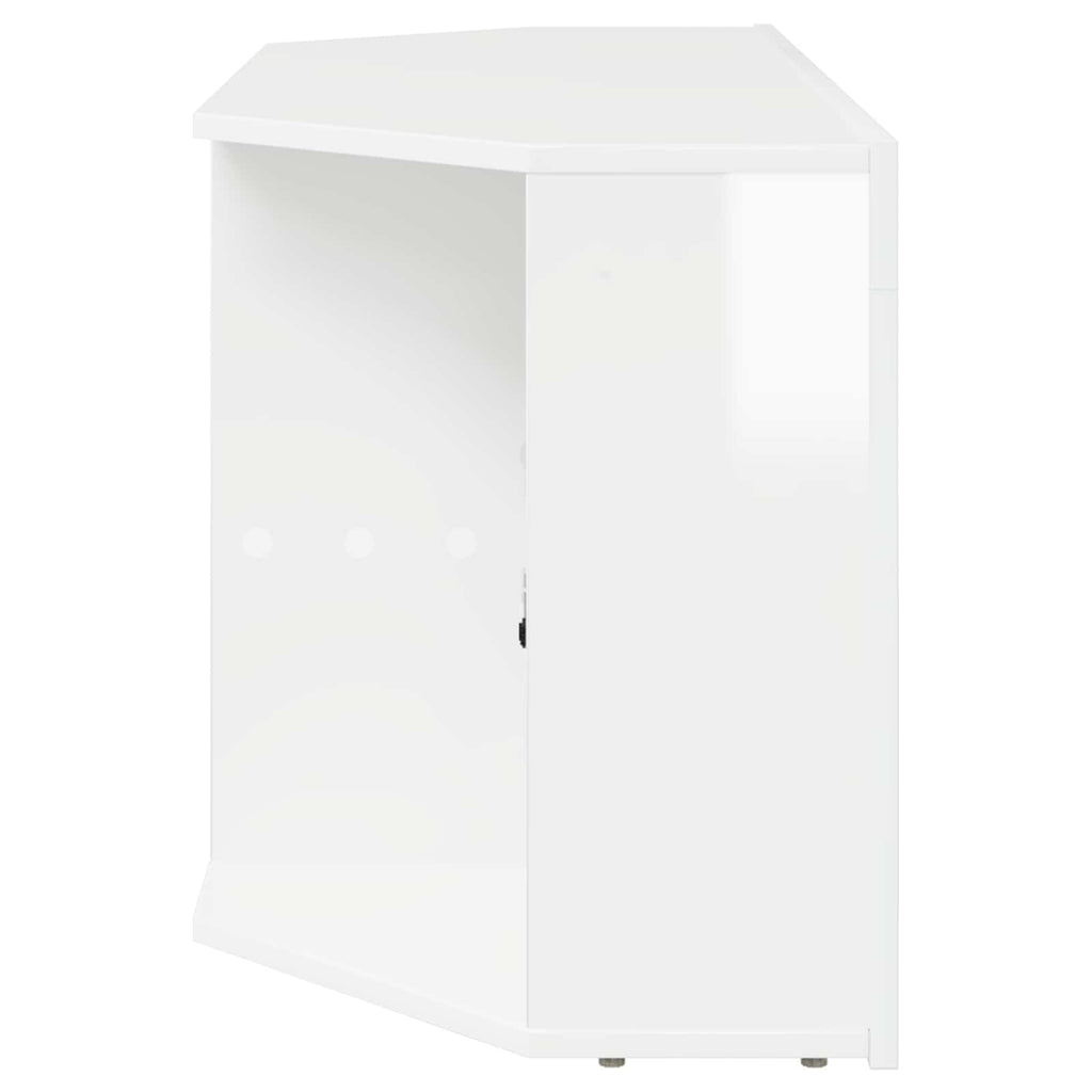 vidaXL Kątowa szafka LED pod telewizor 100 x 40 x 50 cm