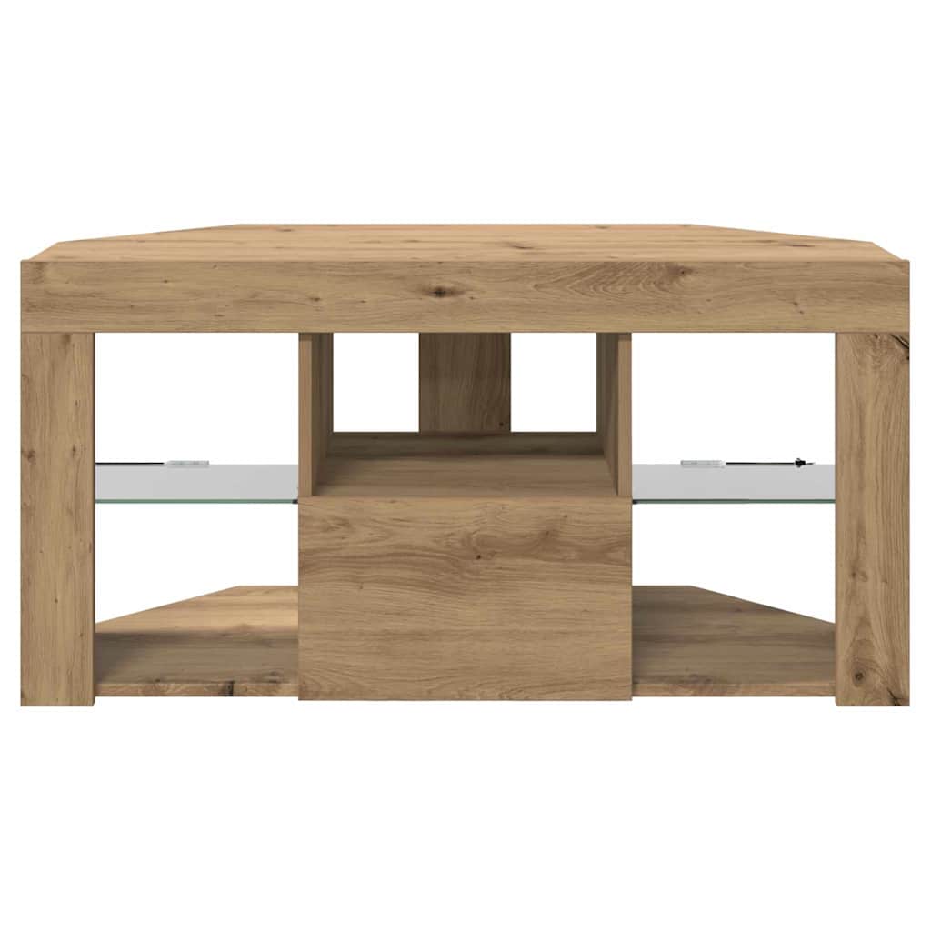 vidaXL Kątowa szafka LED pod telewizor 100 x 40 x 50 cm