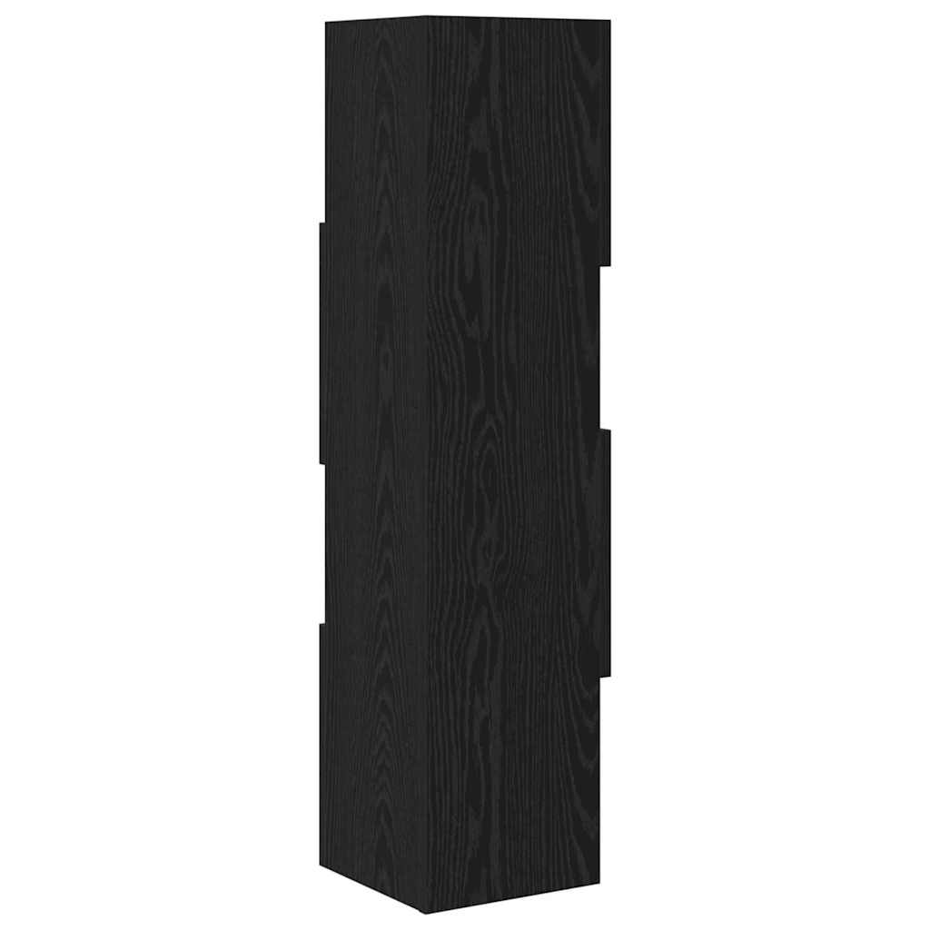 vidaXL Szafka narożna Czarny Dąb 25,5x25x102cm Materiał drewnopochodny