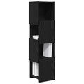 vidaXL Szafka narożna 25,5x25x102cm Drewno inżynieryjne Czarny Dąb