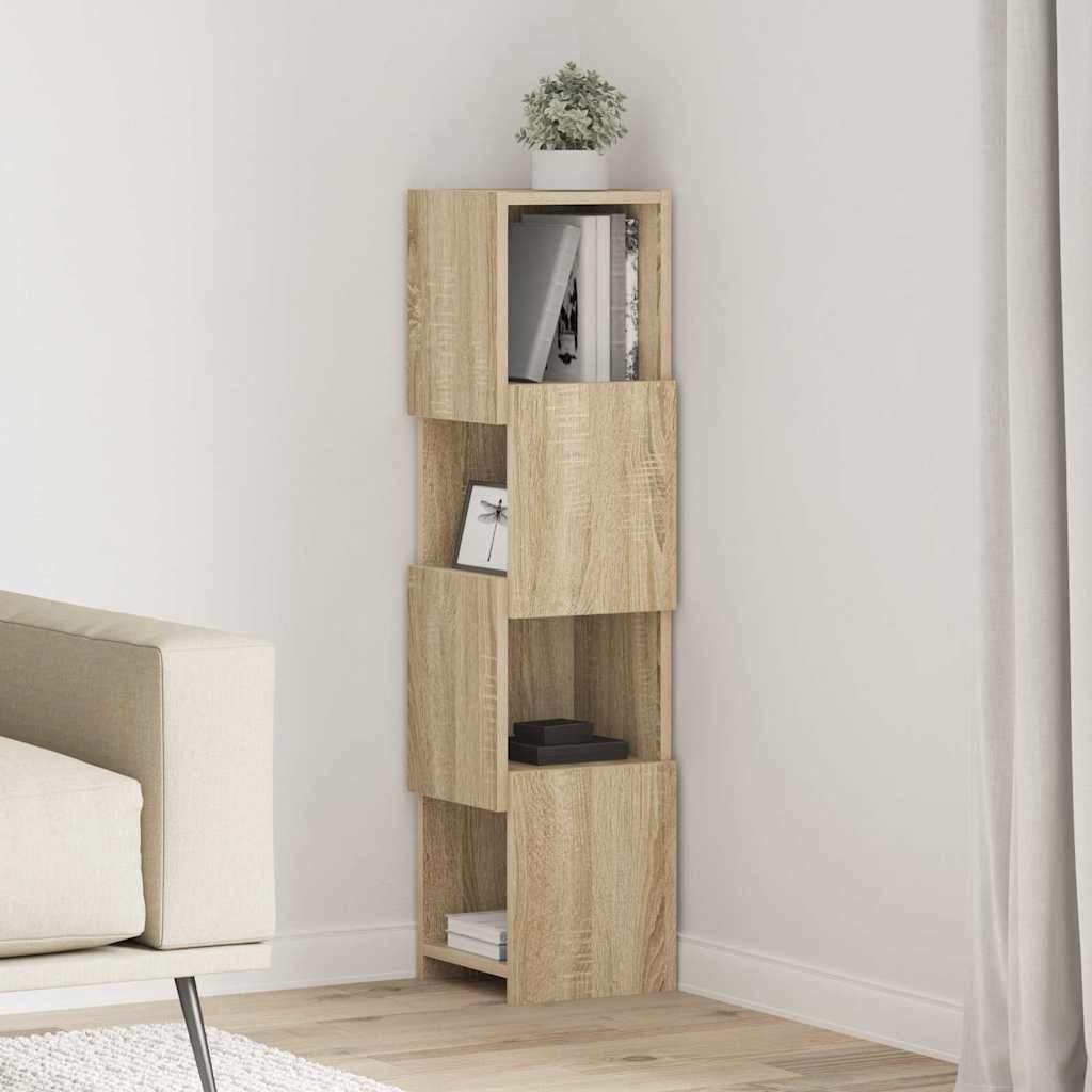 vidaXL Szafka narożna Dąb Sonoma 25,5x25x102cm Materiał drewnopochodny