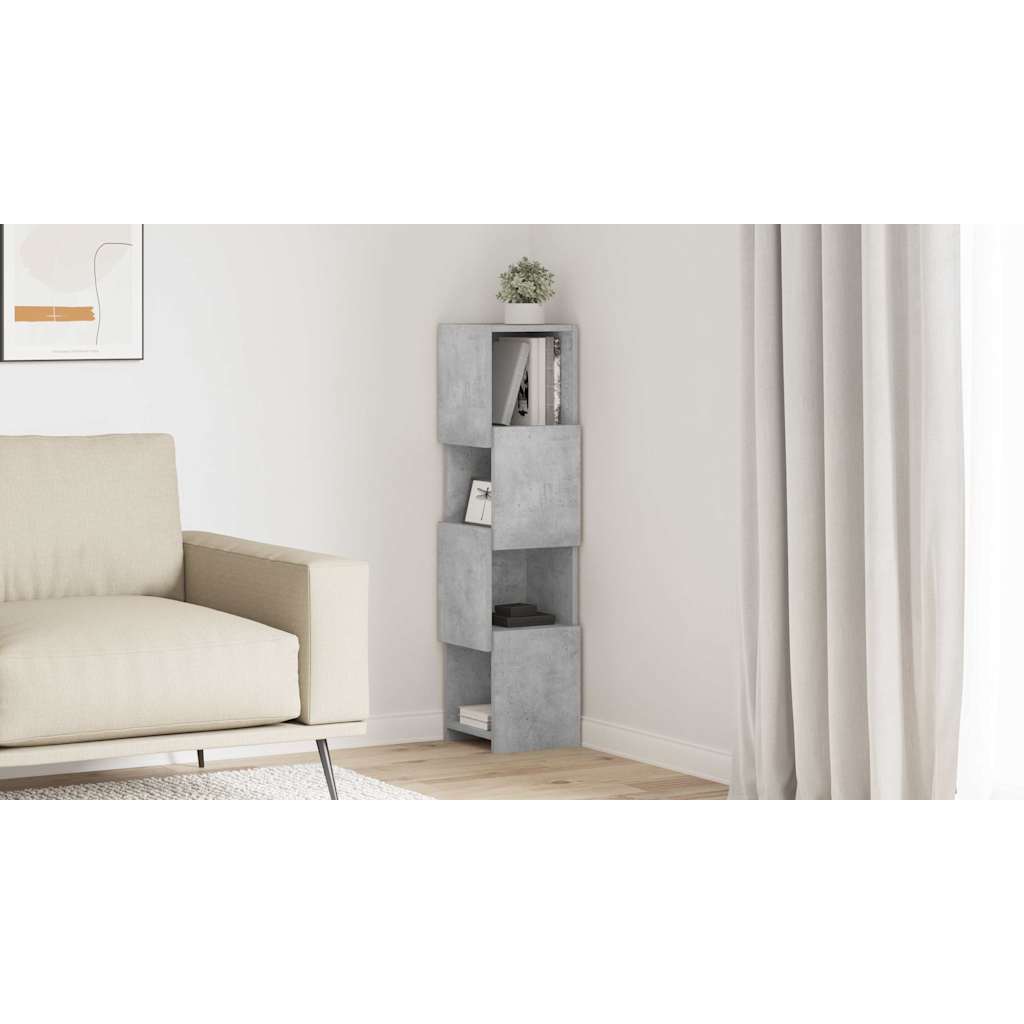 vidaXL Szafka narożna 25,5x25x102cm Drewno inżynieryjne Betonowy szary