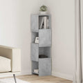 vidaXL Szafka narożna Betonowy szary 25,5x25x102cm