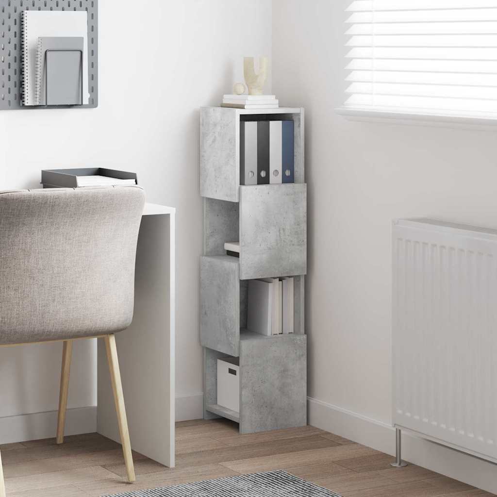 vidaXL Szafka narożna Betonowy szary 25,5x25x102cm