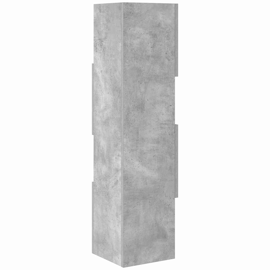 vidaXL Szafka narożna Betonowy szary 25,5x25x102cm
