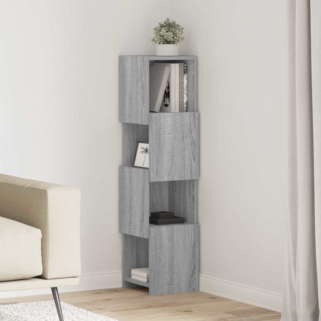 vidaXL Szafka narożna Szary Sonoma 25,5x25x102cm
