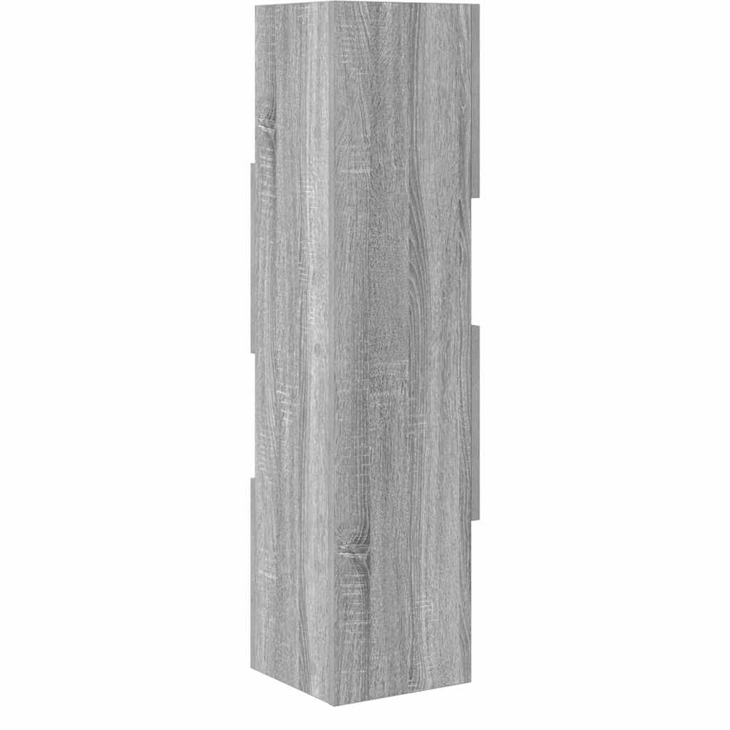 vidaXL Szafka narożna Szary Sonoma 25,5x25x102cm