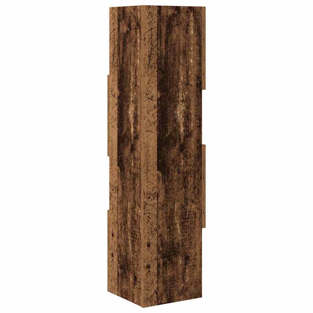 vidaXL Szafka narożna Stare drewno 25,5x25x102cm