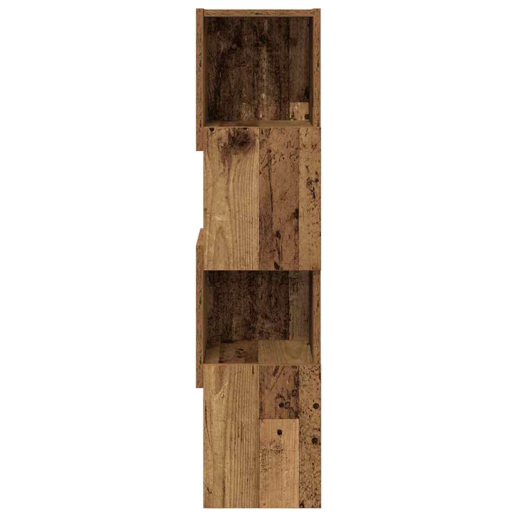 vidaXL Szafka narożna Stare drewno 25,5x25x102cm