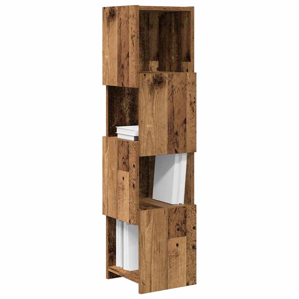 vidaXL Szafka narożna Stare drewno 25,5x25x102cm