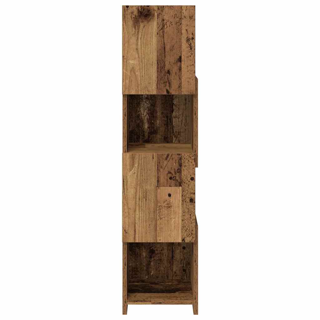 vidaXL Szafka narożna Stare drewno 25,5x25x102cm