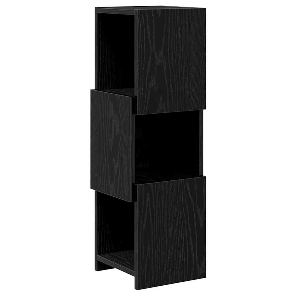 vidaXL Szafka narożna Czarny Dąb 25,5x25x80cm Materiał drewnopochodny
