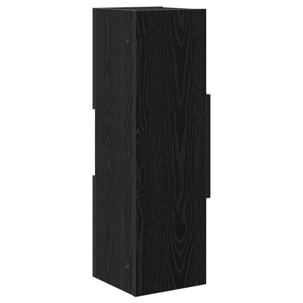 vidaXL Szafka narożna Czarny Dąb 25,5x25x80cm Materiał drewnopochodny