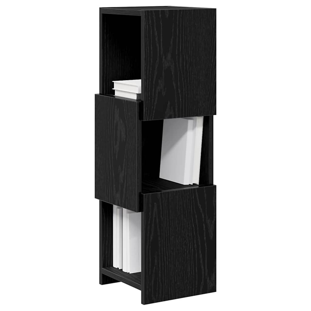 vidaXL Szafka narożna Czarny Dąb 25,5x25x80cm Materiał drewnopochodny