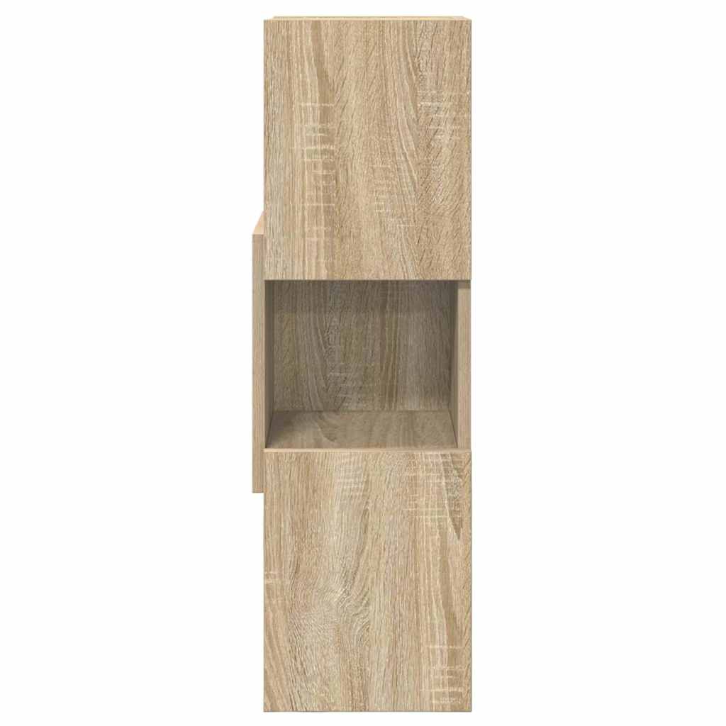 vidaXL Szafka narożna Dąb Sonoma 25,5x25x80cm Materiał drewnopochodny