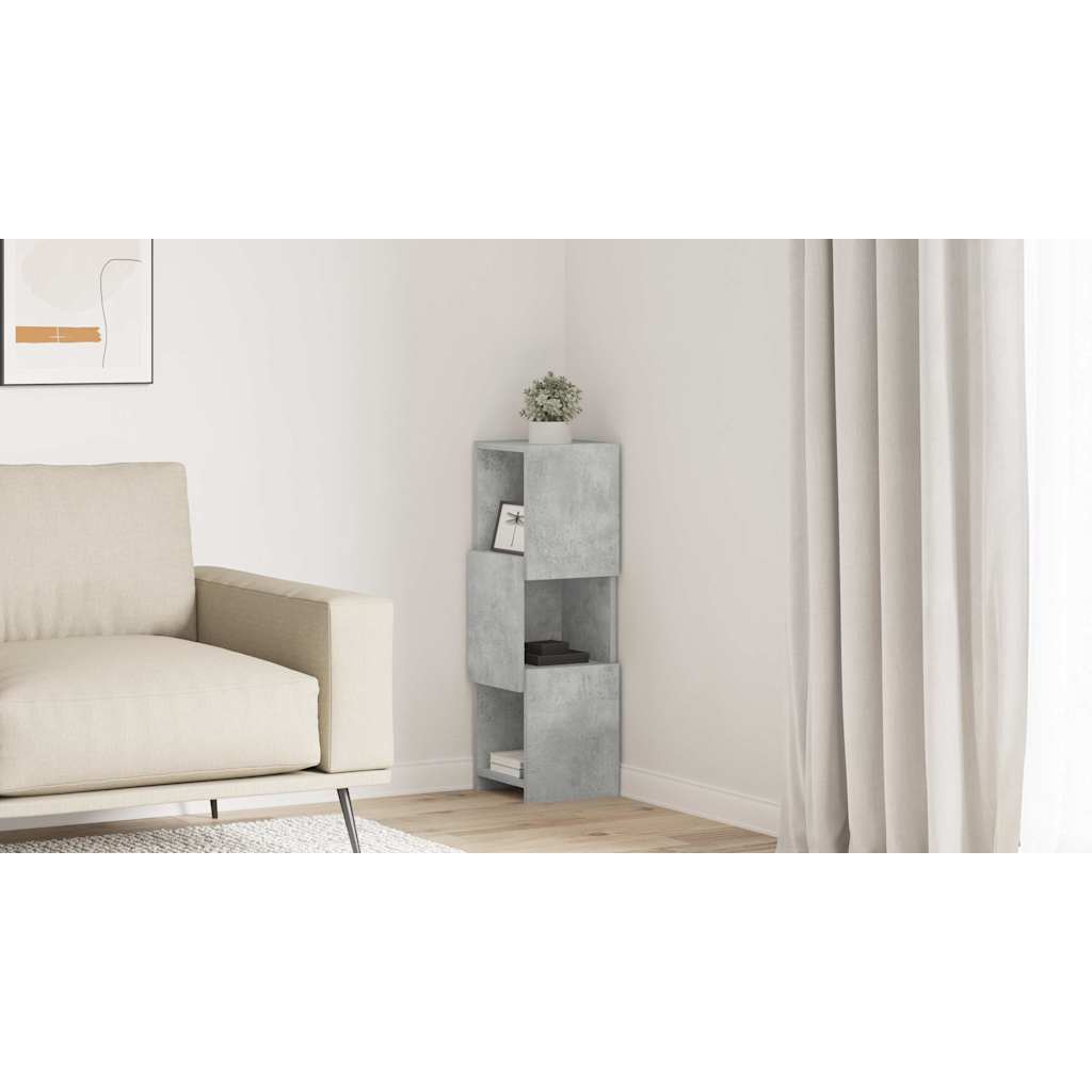 vidaXL Szafka narożna 25,5x25x80cm Drewno inżynieryjne Betonowy szary