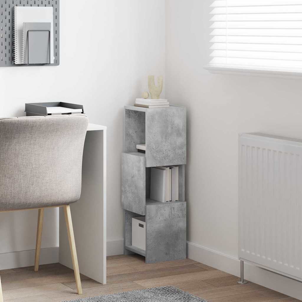 vidaXL Szafka narożna Betonowy szary 25,5x25x80cm