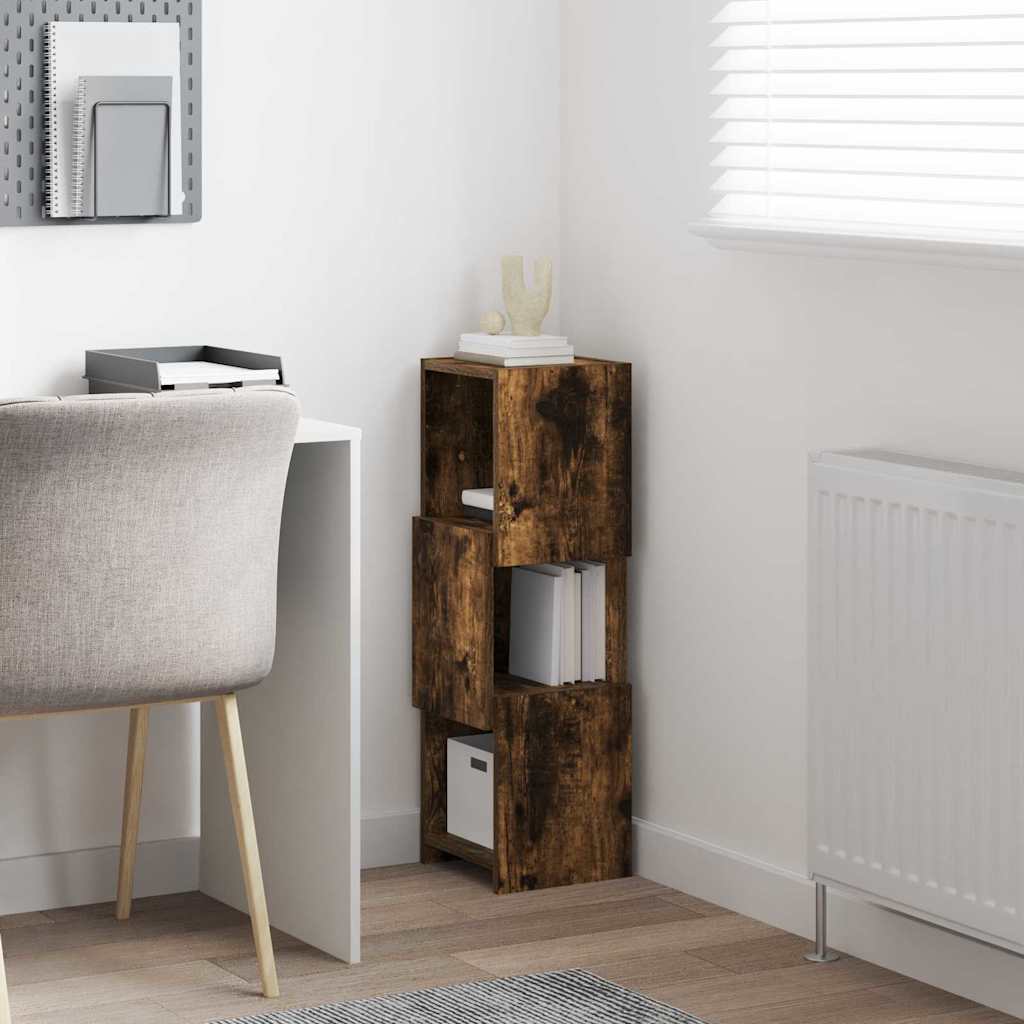 vidaXL Szafka narożna Dąb wędzony 25,5x25x80cm Materiał drewnopochodny