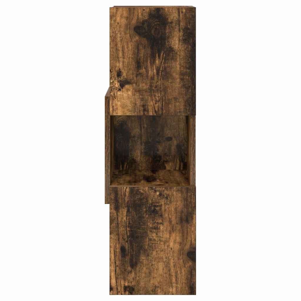 vidaXL Szafka narożna Dąb wędzony 25,5x25x80cm Materiał drewnopochodny