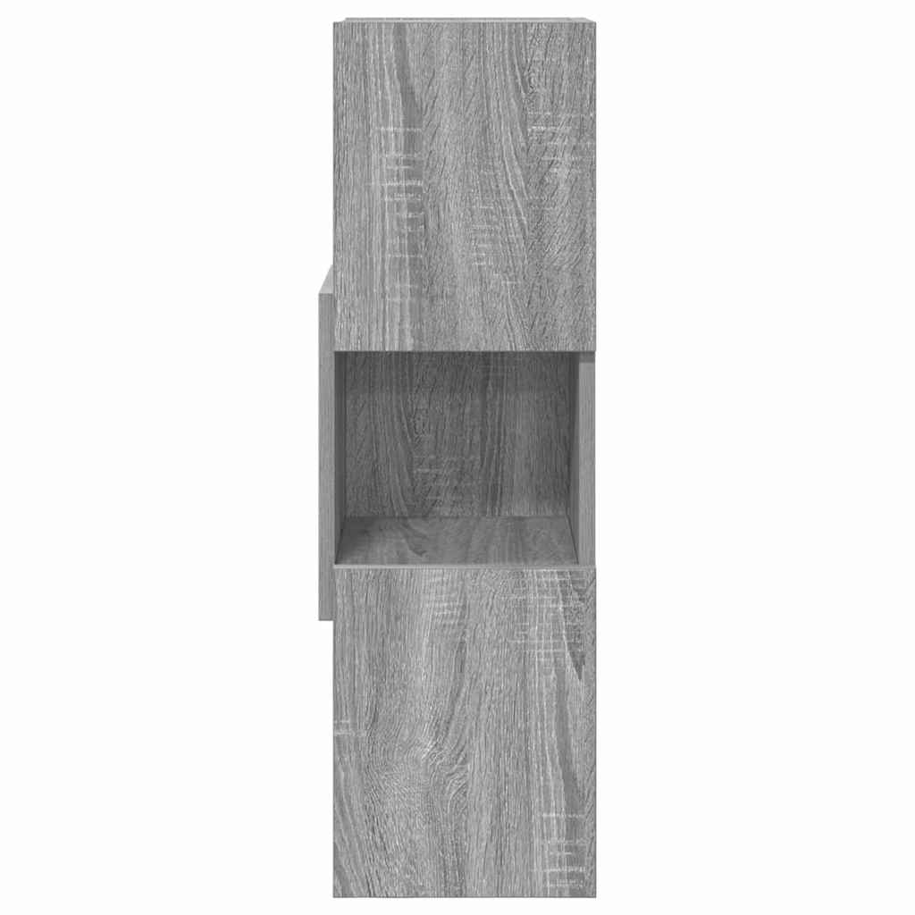 vidaXL Szafka narożna Szary Sonoma 25,5x25x80cm