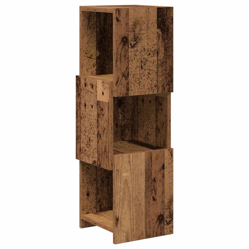 vidaXL Szafka narożna Stare drewno 25,5x25x80cm