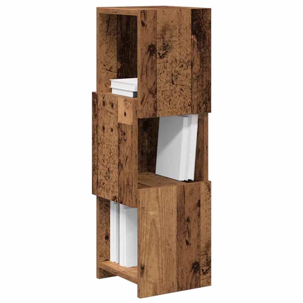 vidaXL Szafka narożna Stare drewno 25,5x25x80cm