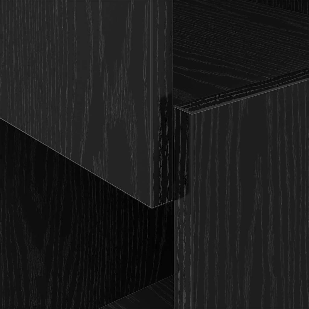 vidaXL Szafka narożna Czarny Dąb 25,5x25x55cm Materiał drewnopochodny