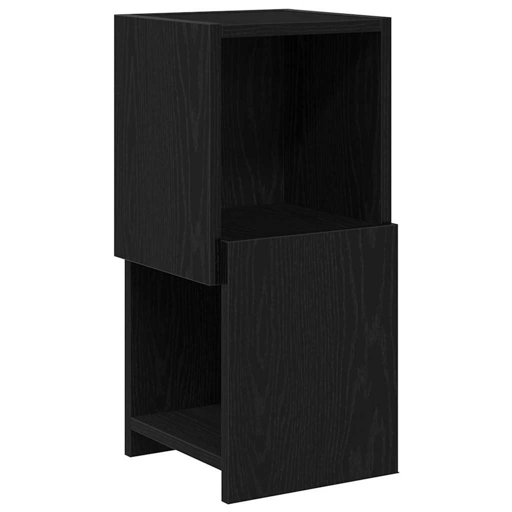 vidaXL Szafka narożna Czarny Dąb 25,5x25x55cm Materiał drewnopochodny