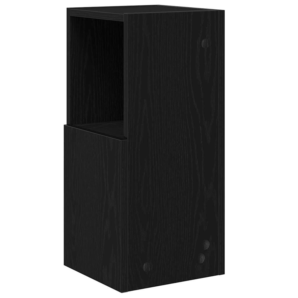 vidaXL Szafka narożna Czarny Dąb 25,5x25x55cm Materiał drewnopochodny
