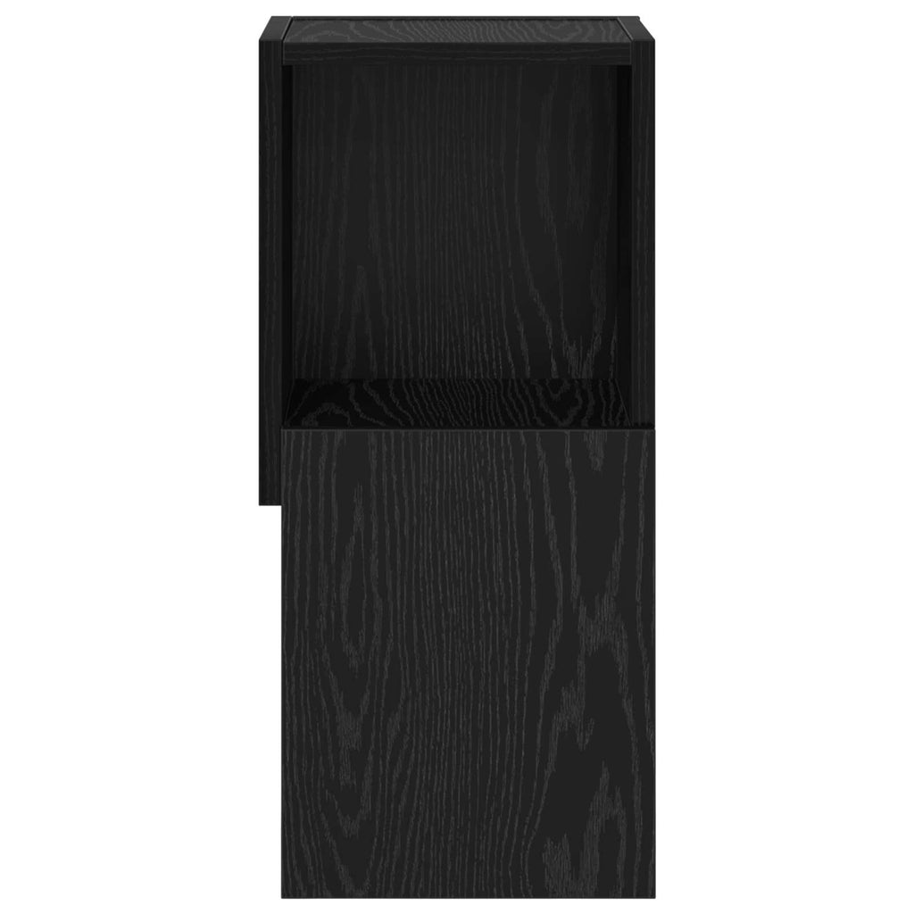 vidaXL Szafka narożna Czarny Dąb 25,5x25x55cm Materiał drewnopochodny