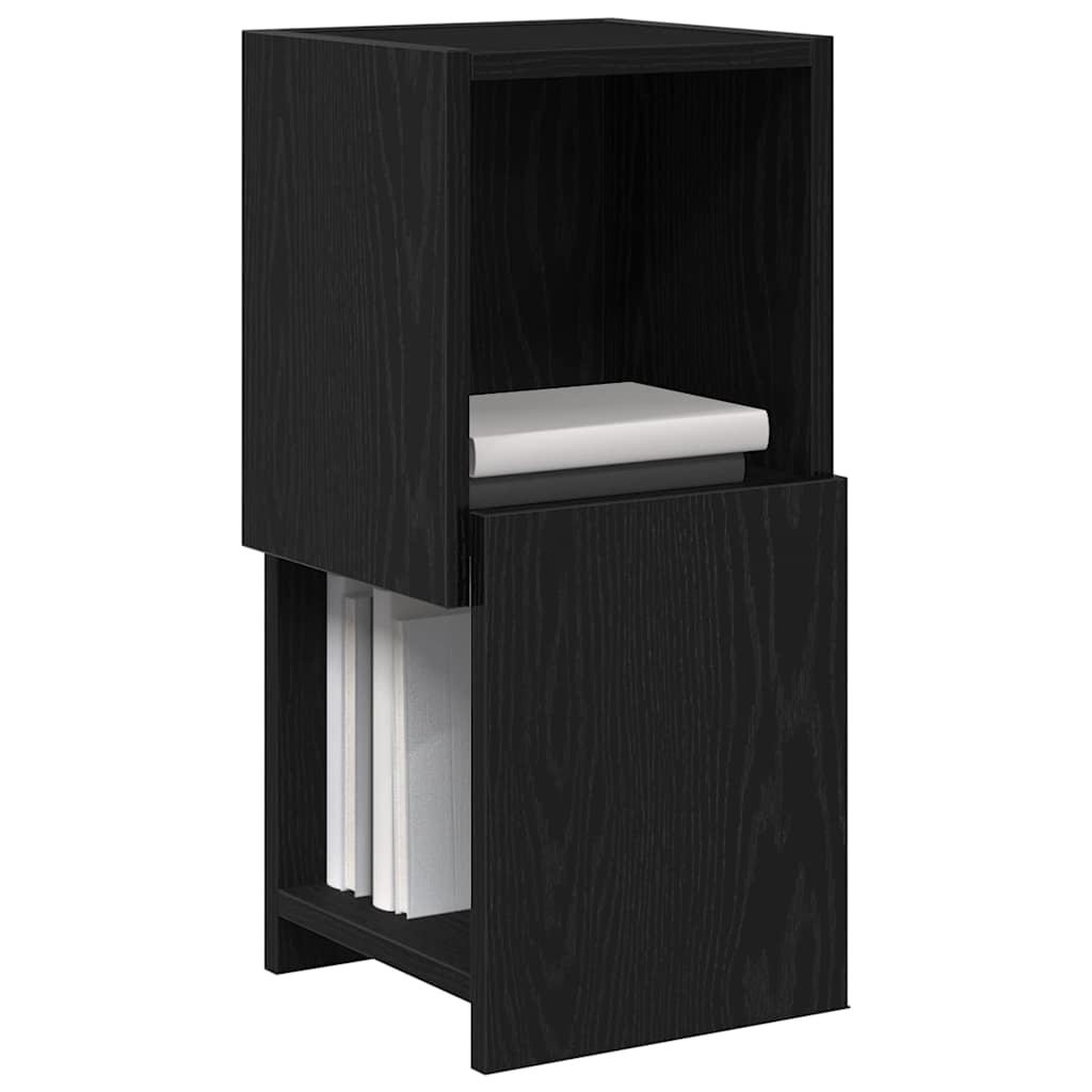 vidaXL Szafka narożna Czarny Dąb 25,5x25x55cm Materiał drewnopochodny