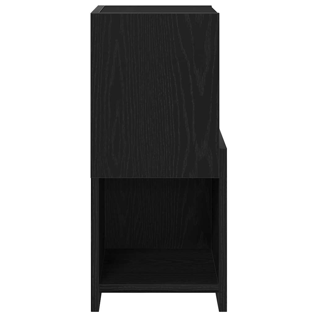 vidaXL Szafka narożna Czarny Dąb 25,5x25x55cm Materiał drewnopochodny
