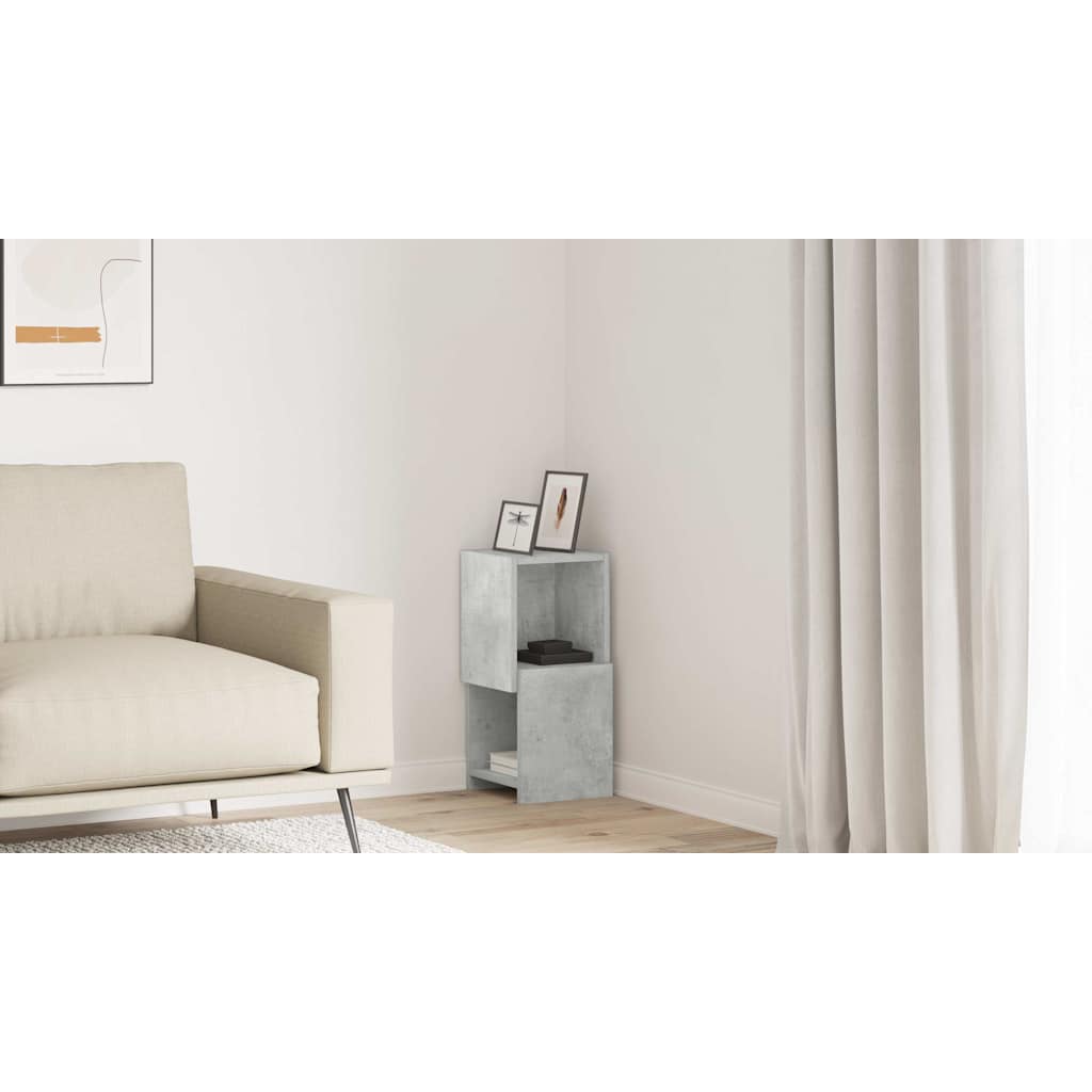 vidaXL Szafka narożna 25,5x25x55cm Drewno inżynieryjne Betonowy szary
