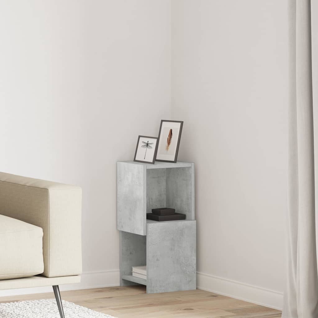 vidaXL Szafka narożna Betonowy szary 25,5x25x55cm